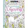 Unicorns colouring book with rub-down transfers – Usborne Minis